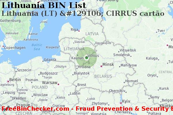 Lithuania Lithuania+%28LT%29+%26%23129106%3B+CIRRUS+cart%C3%A3o Lista de BIN