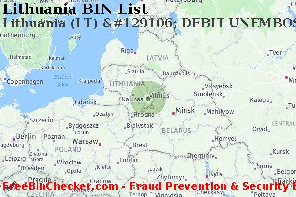 Lithuania Lithuania+%28LT%29+%26%23129106%3B+DEBIT+UNEMBOSSED+%28NON-U.S.%29+card BIN List