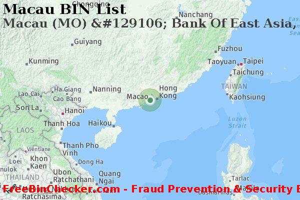 Macau Macau+%28MO%29+%26%23129106%3B+Bank+Of+East+Asia%2C+Ltd. BIN List