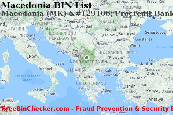 Macedonia Macedonia+%28MK%29+%26%23129106%3B+Procredit+Bank+Ad+Skopje BIN-Liste