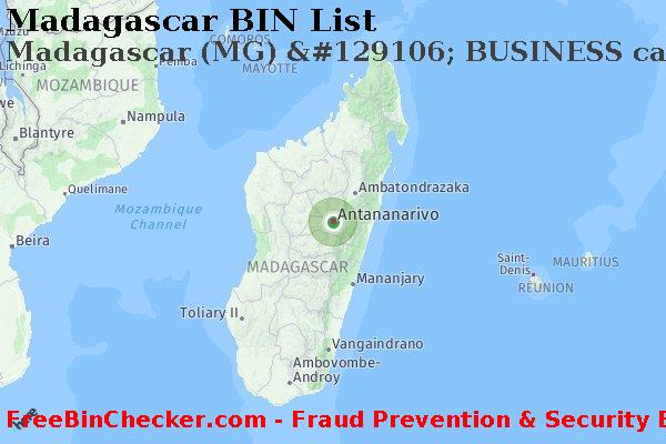 Madagascar Madagascar+%28MG%29+%26%23129106%3B+BUSINESS+card BIN Lijst
