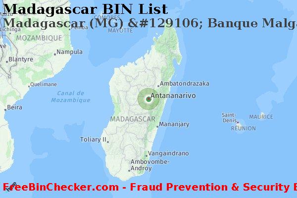 Madagascar Madagascar+%28MG%29+%26%23129106%3B+Banque+Malgache+De+Locean+Indien BIN Liste 