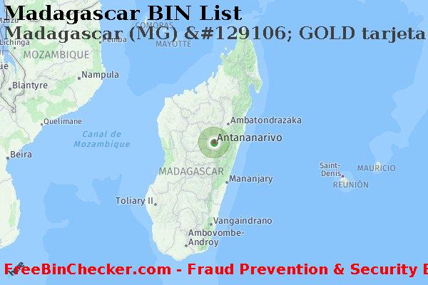 Madagascar Madagascar+%28MG%29+%26%23129106%3B+GOLD+tarjeta Lista de BIN