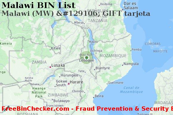 Malawi Malawi+%28MW%29+%26%23129106%3B+GIFT+tarjeta Lista de BIN