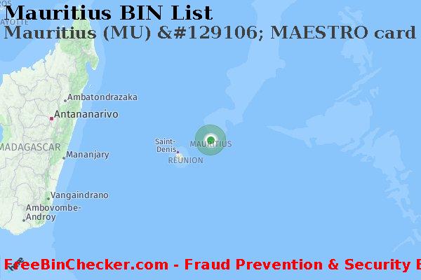 Mauritius Mauritius+%28MU%29+%26%23129106%3B+MAESTRO+card BIN Lijst