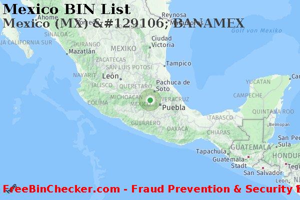 Mexico Mexico+%28MX%29+%26%23129106%3B+BANAMEX BIN-Liste