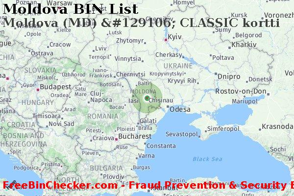 Moldova Moldova+%28MD%29+%26%23129106%3B+CLASSIC+kortti BIN List
