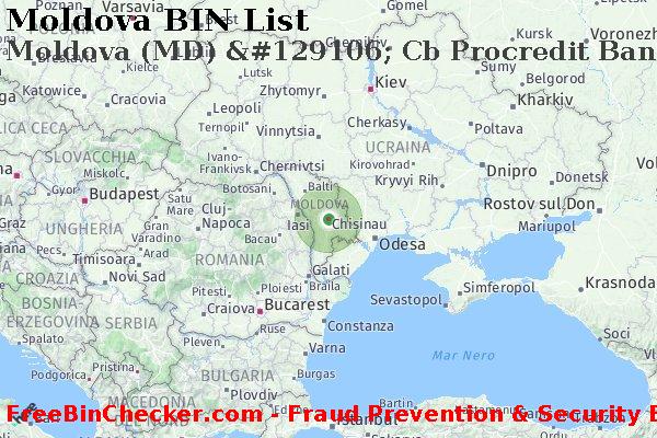 Moldova Moldova+%28MD%29+%26%23129106%3B+Cb+Procredit+Bank%2C+S.a. Lista BIN