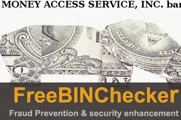 Money Access Service, Inc. BIN Liste 