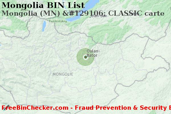 Mongolia Mongolia+%28MN%29+%26%23129106%3B+CLASSIC+carte BIN Liste 