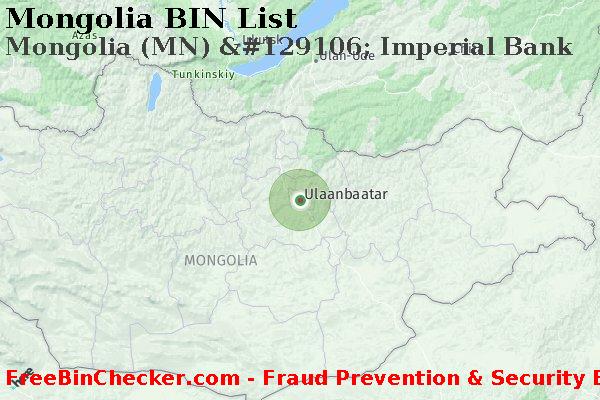 Mongolia Mongolia+%28MN%29+%26%23129106%3B+Imperial+Bank BIN List