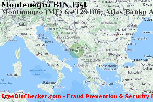 Montenegro Montenegro+%28ME%29+%26%23129106%3B+Atlas+Banka+A.d. BIN List