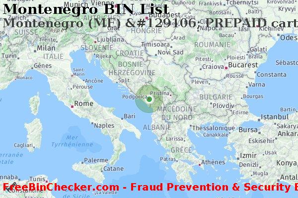 Montenegro Montenegro+%28ME%29+%26%23129106%3B+PREPAID+carte BIN Liste 