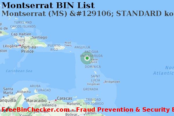 Montserrat Montserrat+%28MS%29+%26%23129106%3B+STANDARD+kortti BIN List