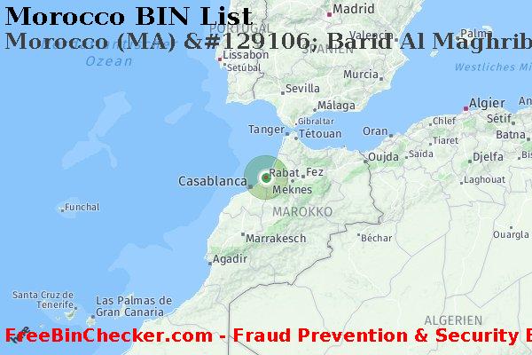 Morocco Morocco+%28MA%29+%26%23129106%3B+Barid+Al+Maghrib BIN-Liste