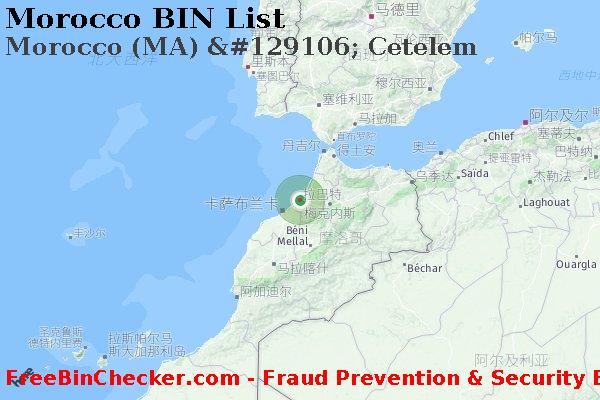 Morocco Morocco+%28MA%29+%26%23129106%3B+Cetelem BIN列表
