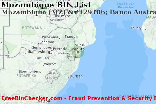 Mozambique Mozambique+%28MZ%29+%26%23129106%3B+Banco+Austral+Sarl BIN-Liste