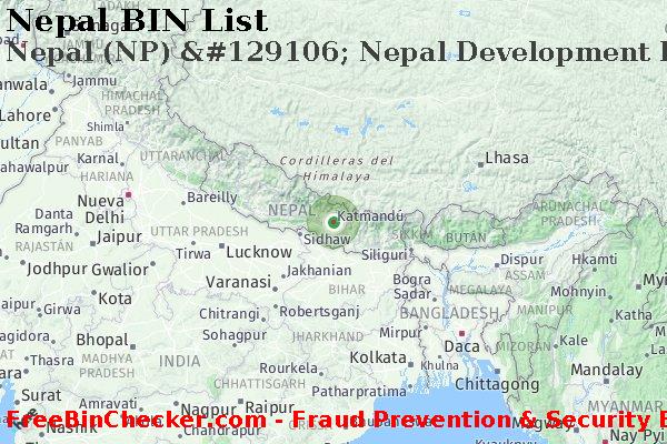 Nepal Nepal+%28NP%29+%26%23129106%3B+Nepal+Development+Bank%2C+Ltd. Lista de BIN