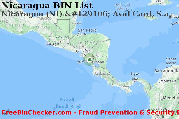 Nicaragua Nicaragua+%28NI%29+%26%23129106%3B+Aval+Card%2C+S.a. قائمة BIN