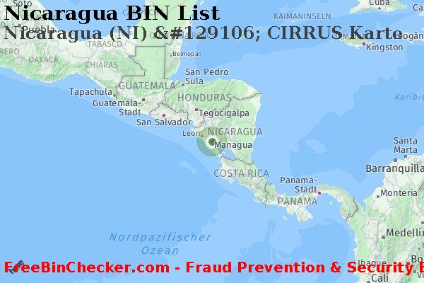 Nicaragua Nicaragua+%28NI%29+%26%23129106%3B+CIRRUS+Karte BIN-Liste