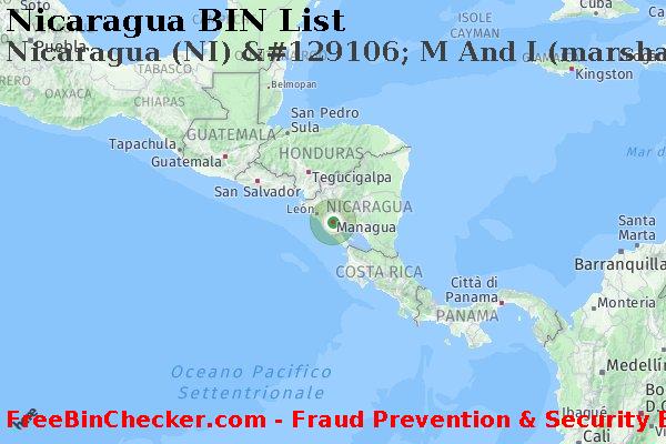 Nicaragua Nicaragua+%28NI%29+%26%23129106%3B+M+And+I+%28marshall+And+Ilsley%29+Bank Lista BIN
