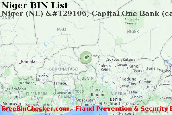 Niger Niger+%28NE%29+%26%23129106%3B+Capital+One+Bank+%28canada%29 BIN-Liste