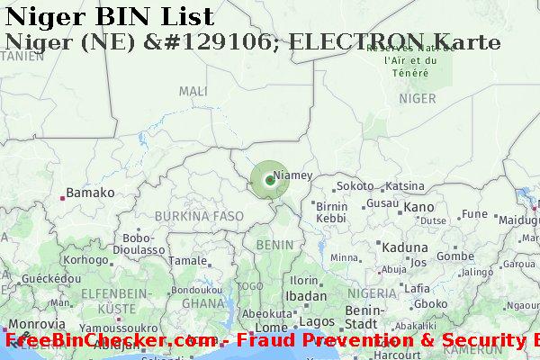 Niger Niger+%28NE%29+%26%23129106%3B+ELECTRON+Karte BIN-Liste