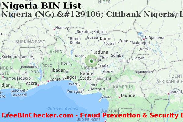 Nigeria Nigeria+%28NG%29+%26%23129106%3B+Citibank+Nigeria%2C+Ltd. BIN-Liste