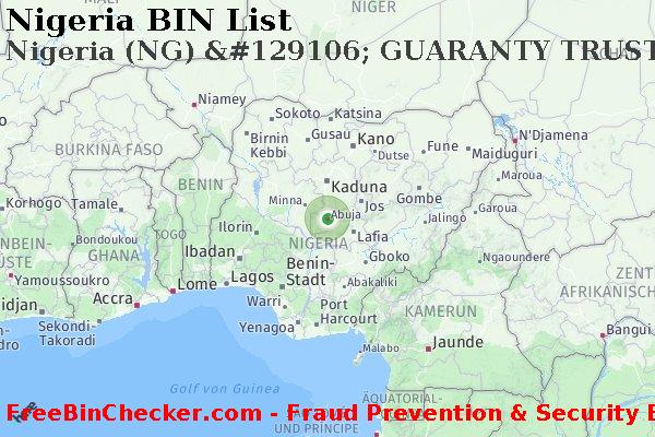 Nigeria Nigeria+%28NG%29+%26%23129106%3B+GUARANTY+TRUST+BANK BIN-Liste