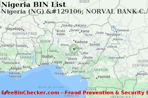 Nigeria Nigeria+%28NG%29+%26%23129106%3B+NORVAL+BANK+C.A.+BANCO+UNIVERS.A.L. Lista de BIN