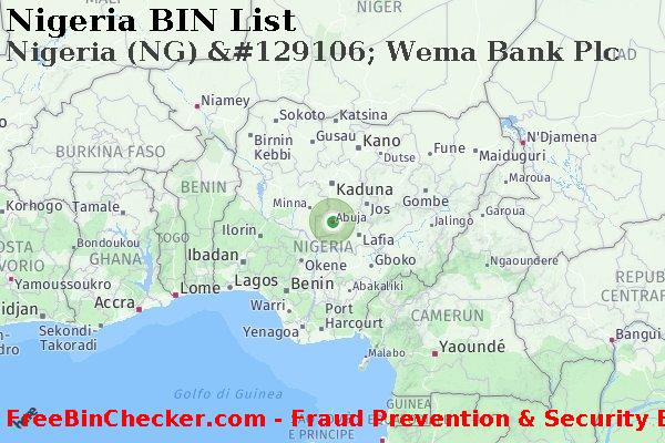 Nigeria Nigeria+%28NG%29+%26%23129106%3B+Wema+Bank+Plc Lista BIN