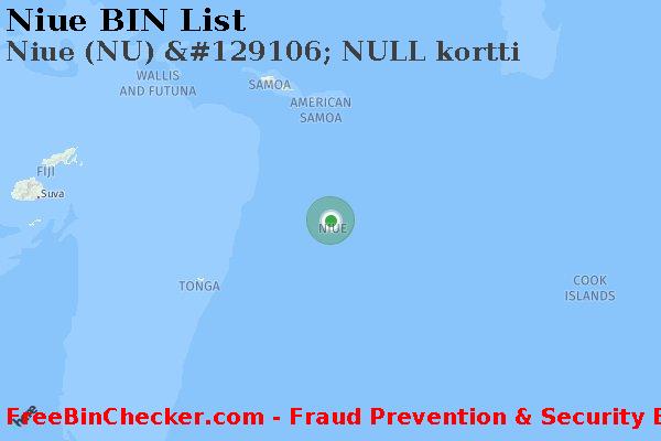 Niue Niue+%28NU%29+%26%23129106%3B+NULL+kortti BIN List