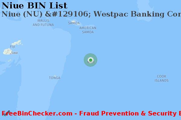 Niue Niue+%28NU%29+%26%23129106%3B+Westpac+Banking+Corporation BIN List