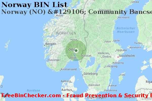 Norway Norway+%28NO%29+%26%23129106%3B+Community+Bancservice+Corporation BIN-Liste