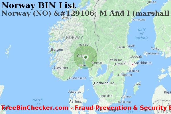 Norway Norway+%28NO%29+%26%23129106%3B+M+And+I+%28marshall+And+Ilsley%29+Bank BIN List