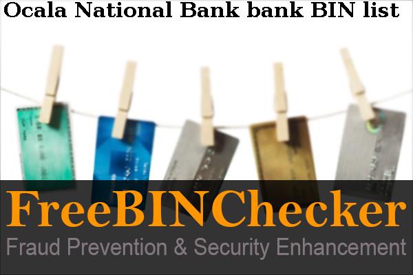 Ocala National Bank Lista de BIN