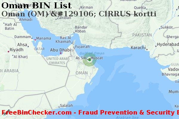 Oman Oman+%28OM%29+%26%23129106%3B+CIRRUS+kortti BIN List