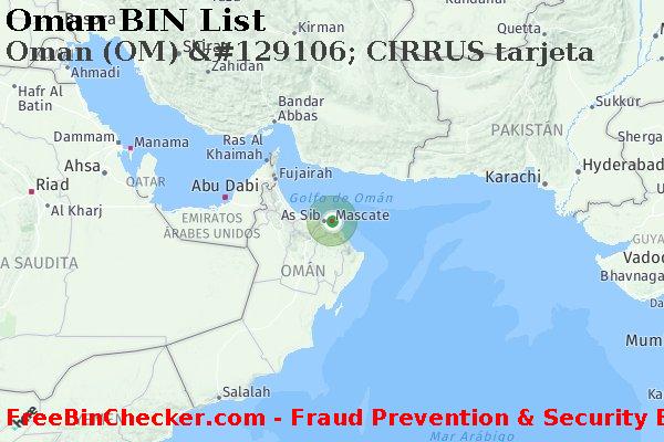 Oman Oman+%28OM%29+%26%23129106%3B+CIRRUS+tarjeta Lista de BIN