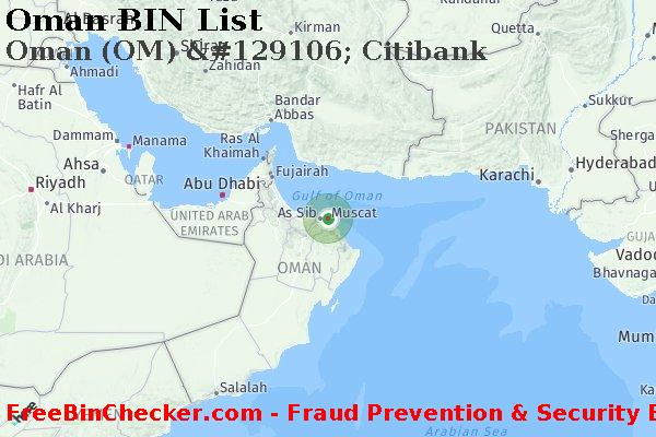 Oman Oman+%28OM%29+%26%23129106%3B+Citibank BIN Lijst