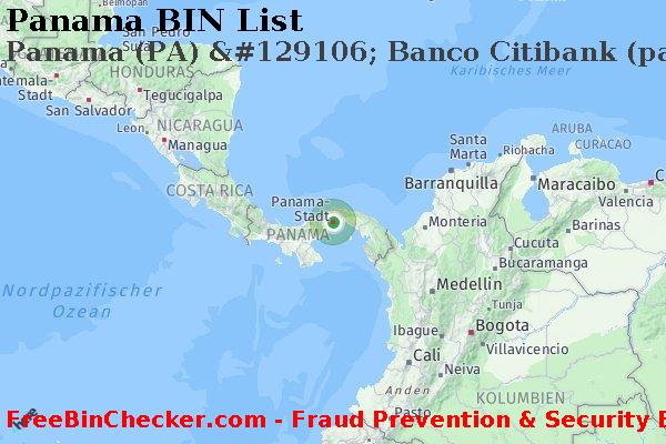 Panama Panama+%28PA%29+%26%23129106%3B+Banco+Citibank+%28panama%29%2C+S.a. BIN-Liste