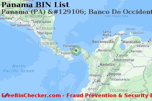 Panama Panama+%28PA%29+%26%23129106%3B+Banco+De+Occidente+%28panama%29%2C+S.a. BIN List