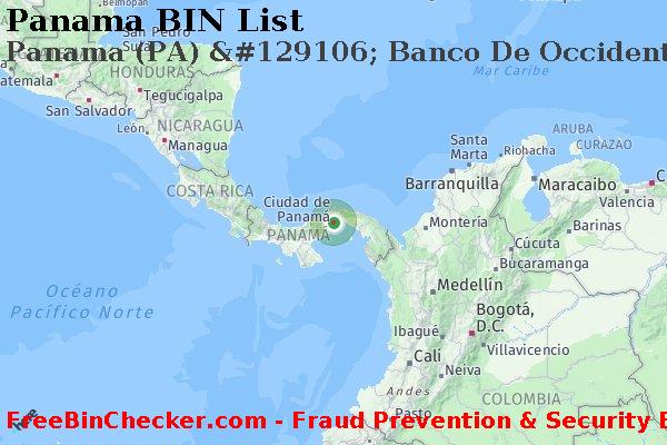 Panama Panama+%28PA%29+%26%23129106%3B+Banco+De+Occidente+%28panama%29%2C+S.a. Lista de BIN
