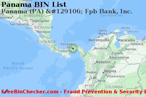 Panama Panama+%28PA%29+%26%23129106%3B+Fpb+Bank%2C+Inc. Lista de BIN