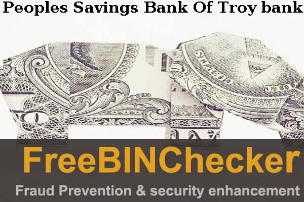 Peoples Savings Bank Of Troy BIN Lijst