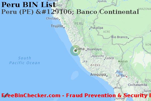 Peru Peru+%28PE%29+%26%23129106%3B+Banco+Continental BIN Danh sách