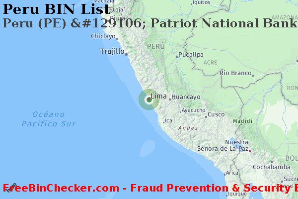 Peru Peru+%28PE%29+%26%23129106%3B+Patriot+National+Bank Lista de BIN