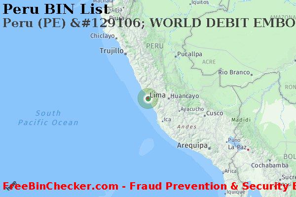 Peru Peru+%28PE%29+%26%23129106%3B+WORLD+DEBIT+EMBOSSED+card BIN Lijst
