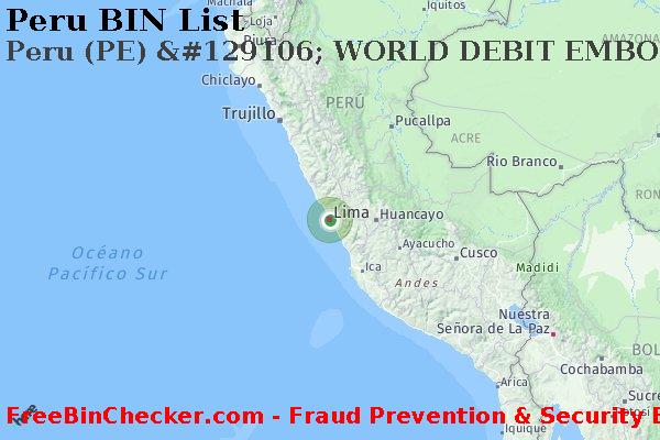 Peru Peru+%28PE%29+%26%23129106%3B+WORLD+DEBIT+EMBOSSED+tarjeta Lista de BIN