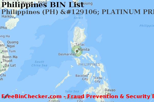 Philippines Philippines+%28PH%29+%26%23129106%3B+PLATINUM+PREPAID+TRAVEL+card BIN Lijst