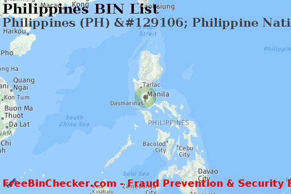 Philippines Philippines+%28PH%29+%26%23129106%3B+Philippine+National+Bank BINリスト